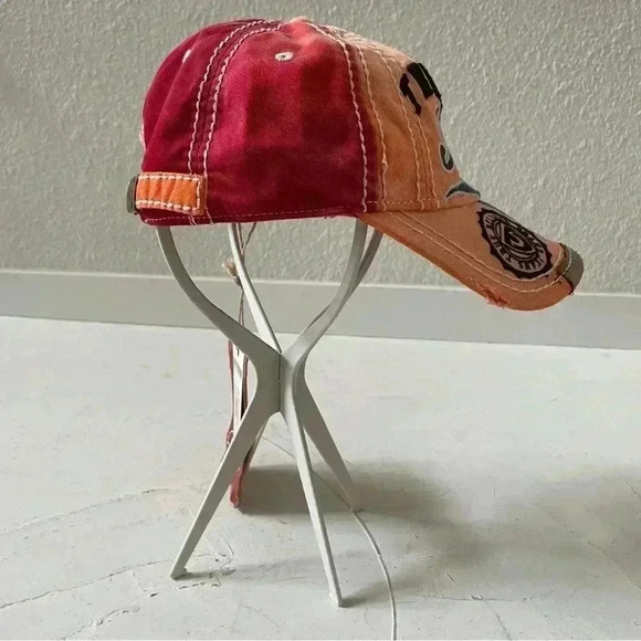 True Religion Bandana Distressed Embroidered Baseball Trucker Hat Cap NWT - Picture 3 of 12